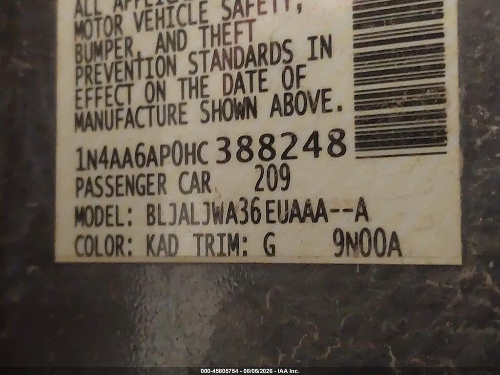 1N4AA6AP0HC388248 2017 NISSAN MAXIMA photo no. 9