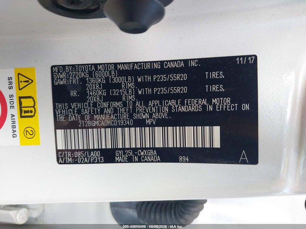 2T2BGMCA0HC019340 2017 LEXUS RX 450H photo no. 9