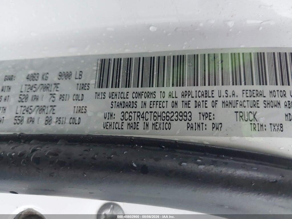 3C6TR4CT6HG623993 2017 RAM 2500 photo no. 4