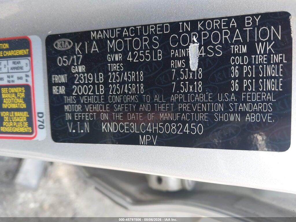 KNDCE3LC4H5082450 2017 KIA NIRO photo no. 9
