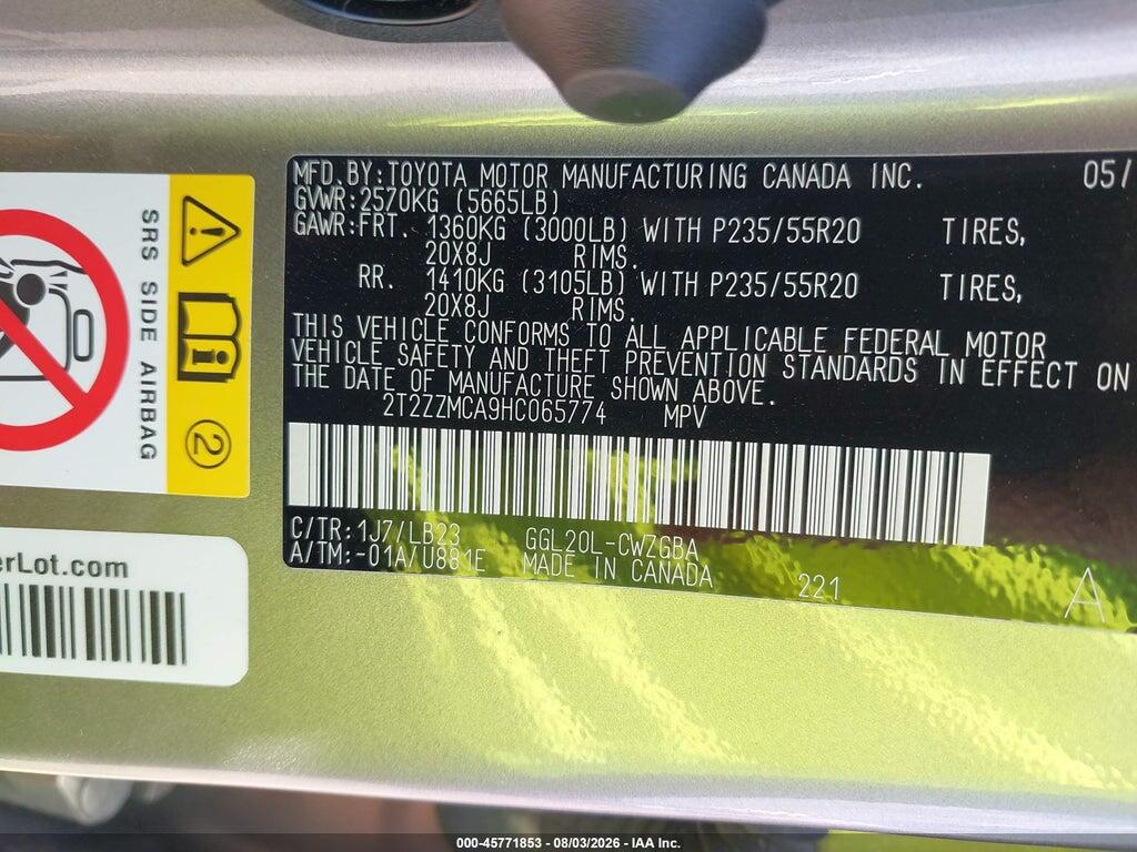 2T2ZZMCA9HC065774 2017 LEXUS RX 350 photo no. 9
