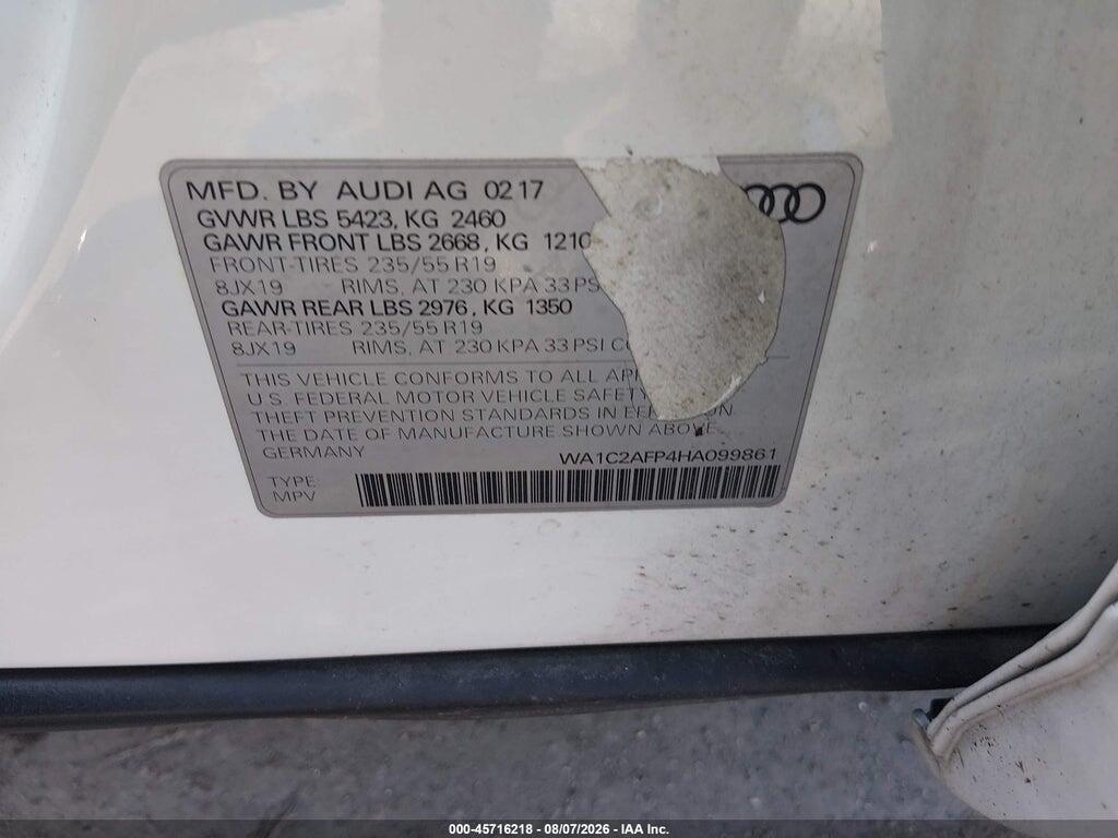 WA1C2AFP4HA099861 2017 AUDI Q5 photo no. 9