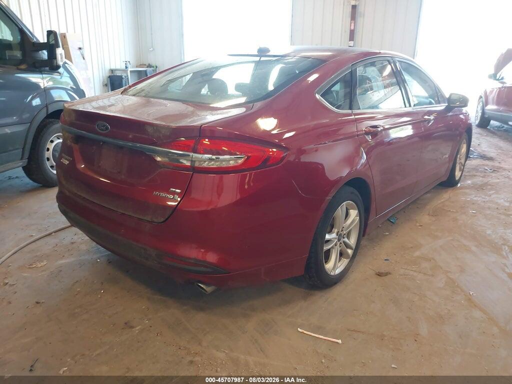 3FA6P0LU7JR235443 2018 FORD FUSION HYBRID photo no. 4