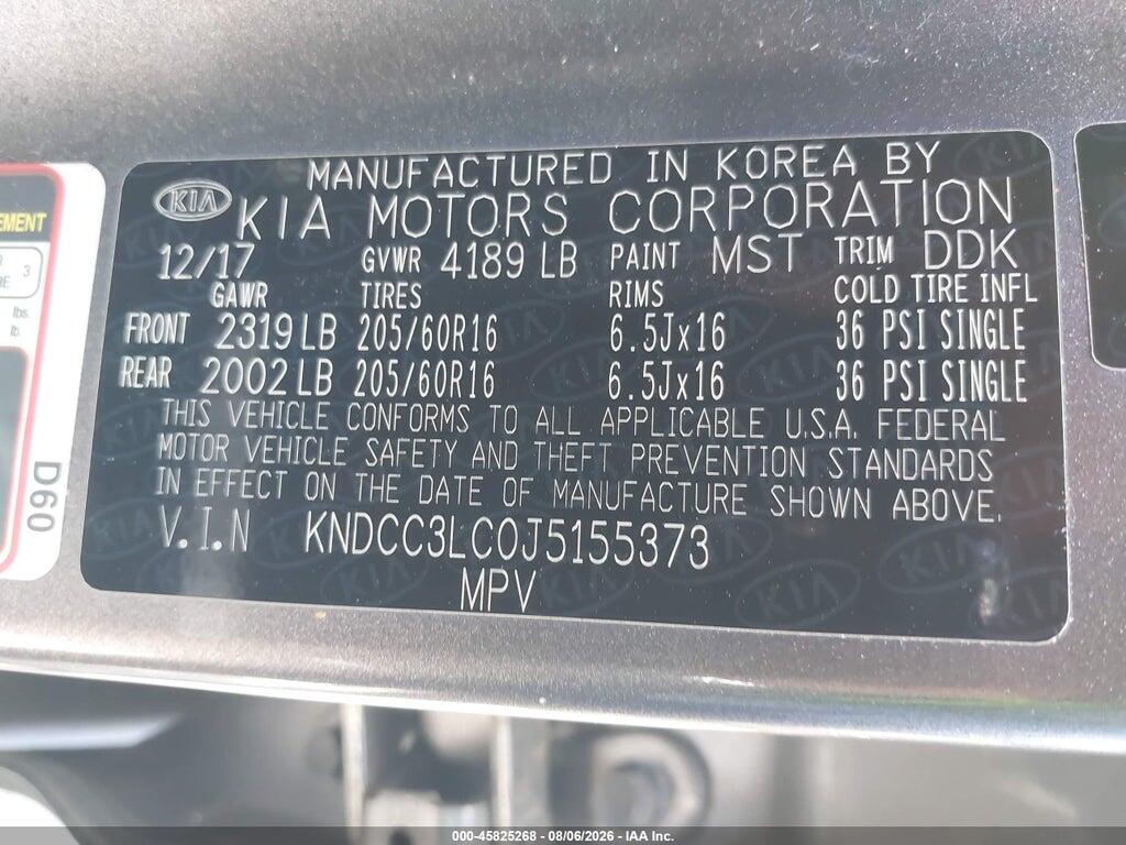 KNDCC3LC0J5155373 2018 KIA NIRO photo no. 9