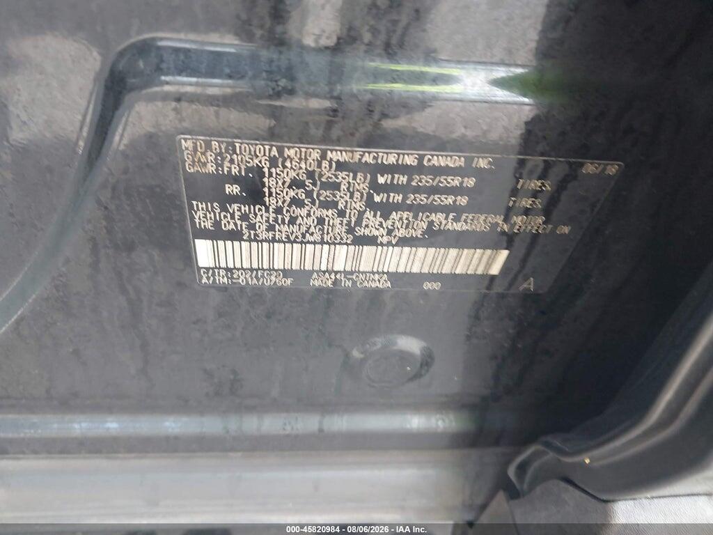 2T3RFREV3JW810332 2018 TOYOTA RAV4 photo no. 9