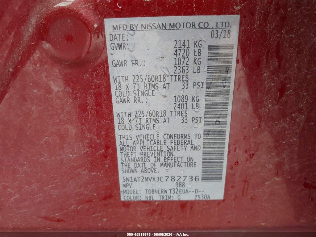 5N1AT2MVXJC782736 2018 NISSAN ROGUE photo no. 9