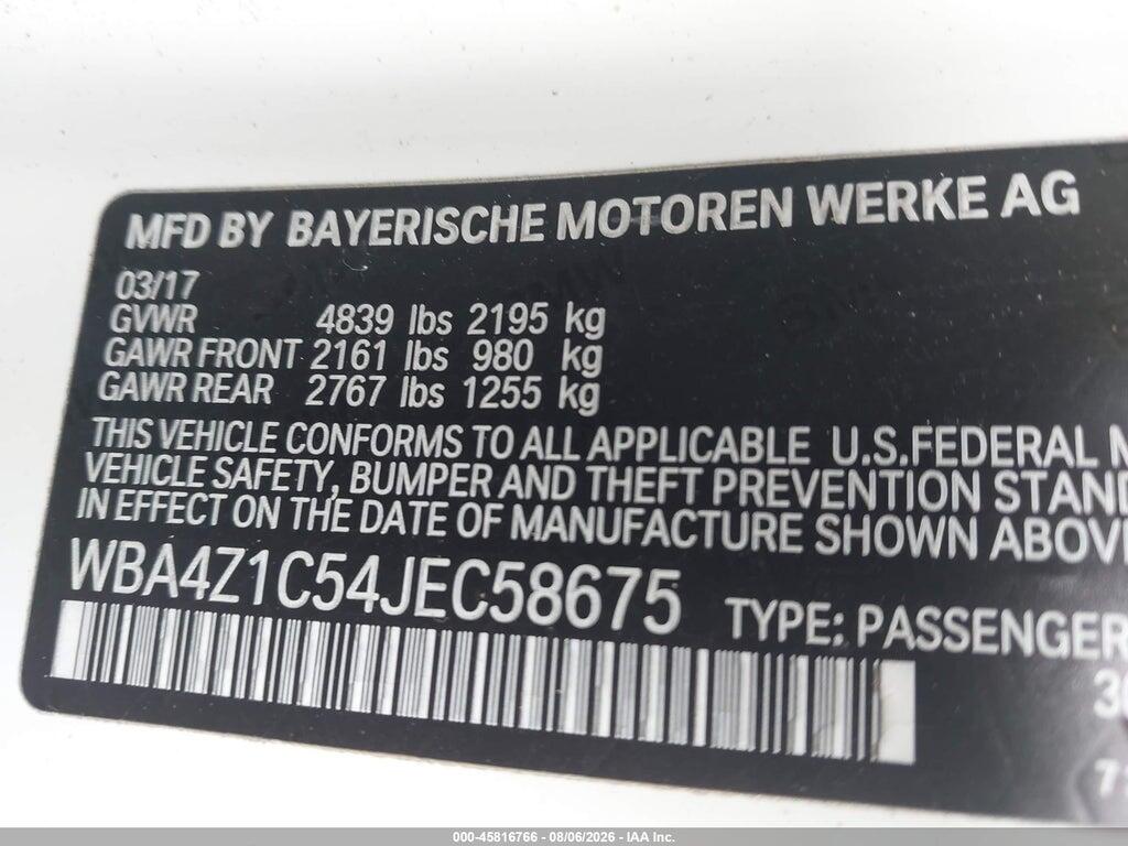 WBA4Z1C54JEC58675 2018 BMW 430I photo no. 9