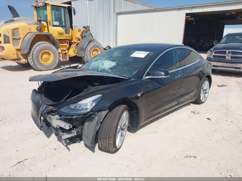 5YJ3E1EA2JF157442 2018 TESLA MODEL 3 photo no. 2