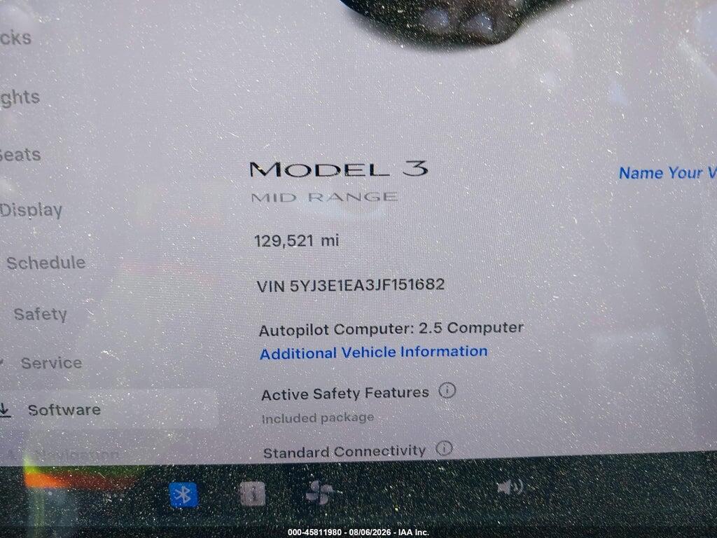 5YJ3E1EA3JF151682 2018 TESLA MODEL 3 photo no. 7