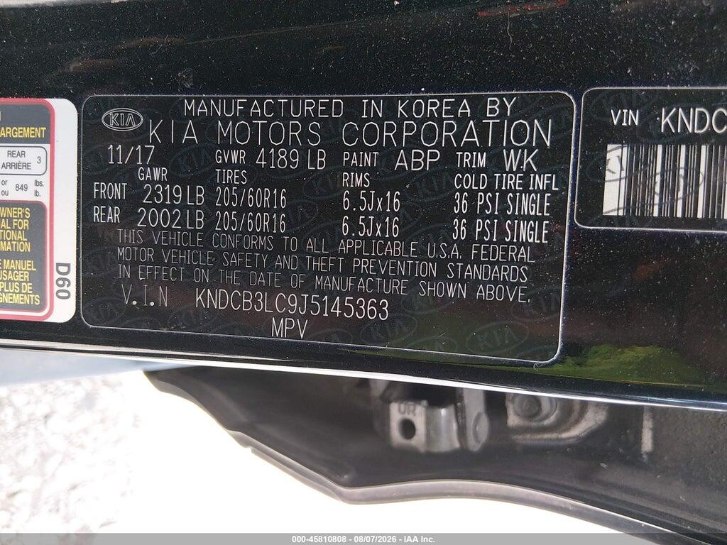 KNDCB3LC9J5145363 2018 KIA NIRO photo no. 9