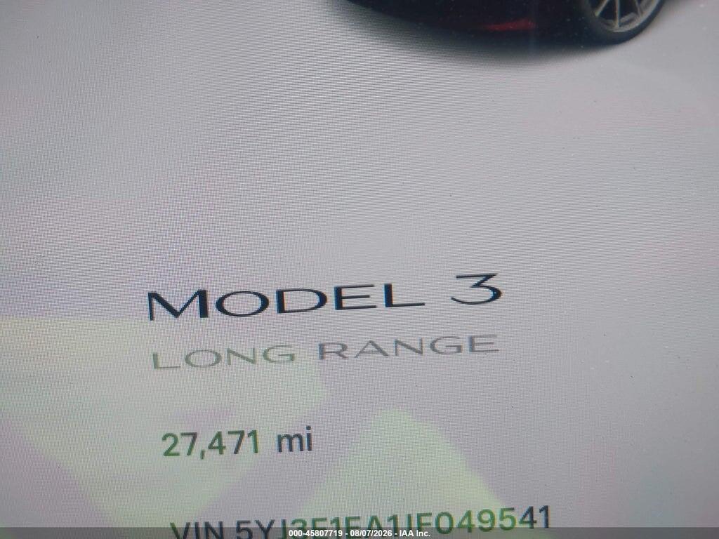5YJ3E1EA1JF049541 2018 TESLA MODEL 3 photo no. 7