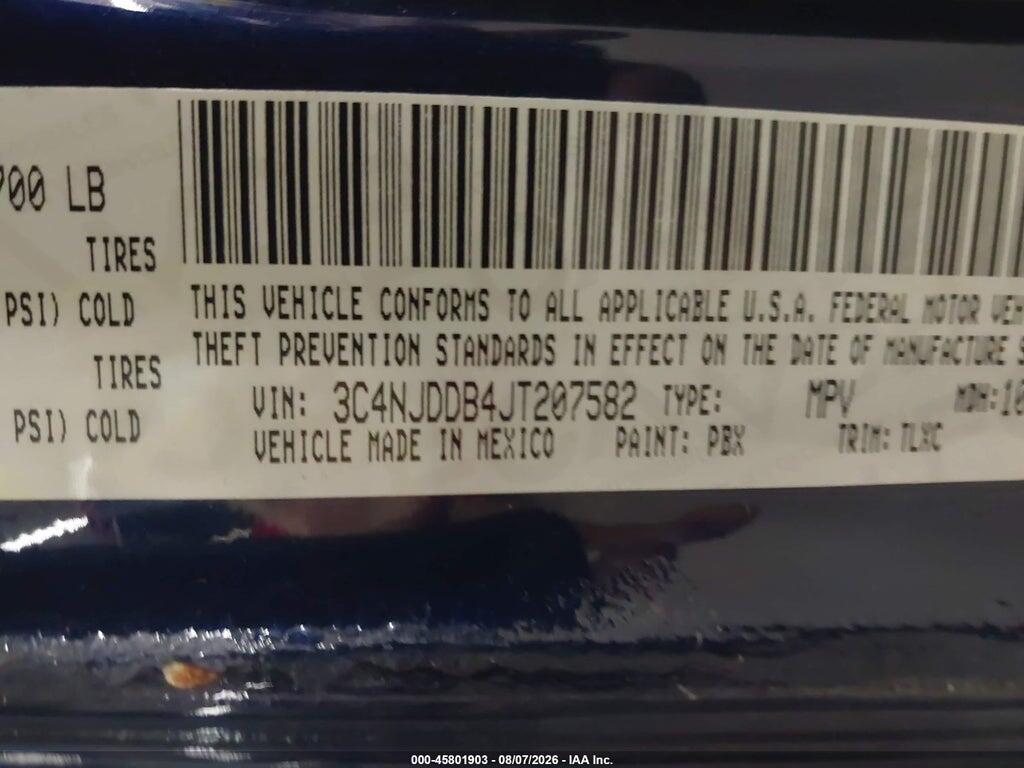 3C4NJDDB4JT207582 2018 JEEP COMPASS photo no. 9