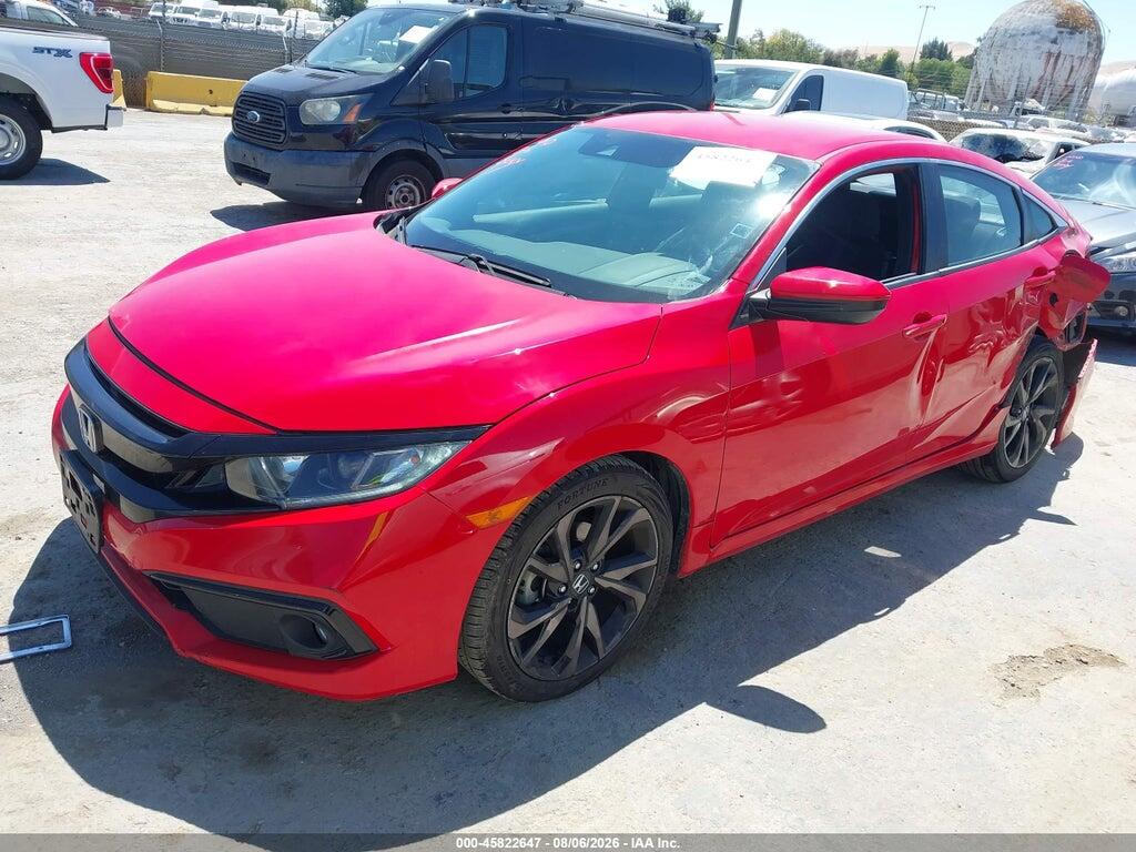 2HGFC2F81KH508665 2019 HONDA CIVIC photo no. 2