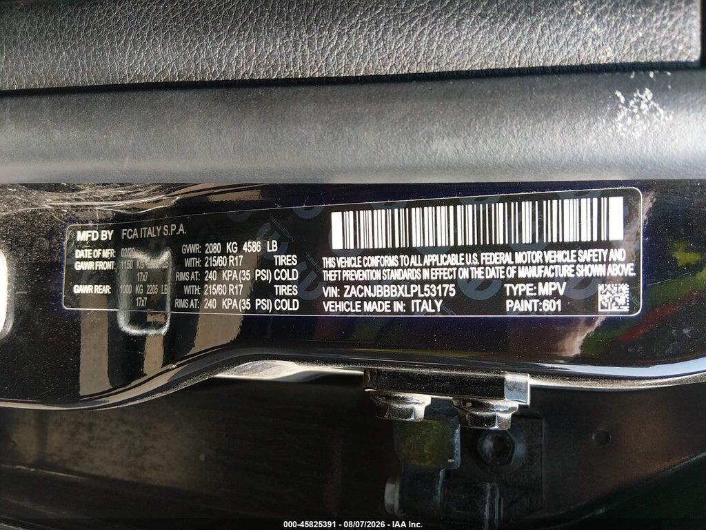 ZACNJBBBXLPL53175 2020 JEEP RENEGADE photo no. 9