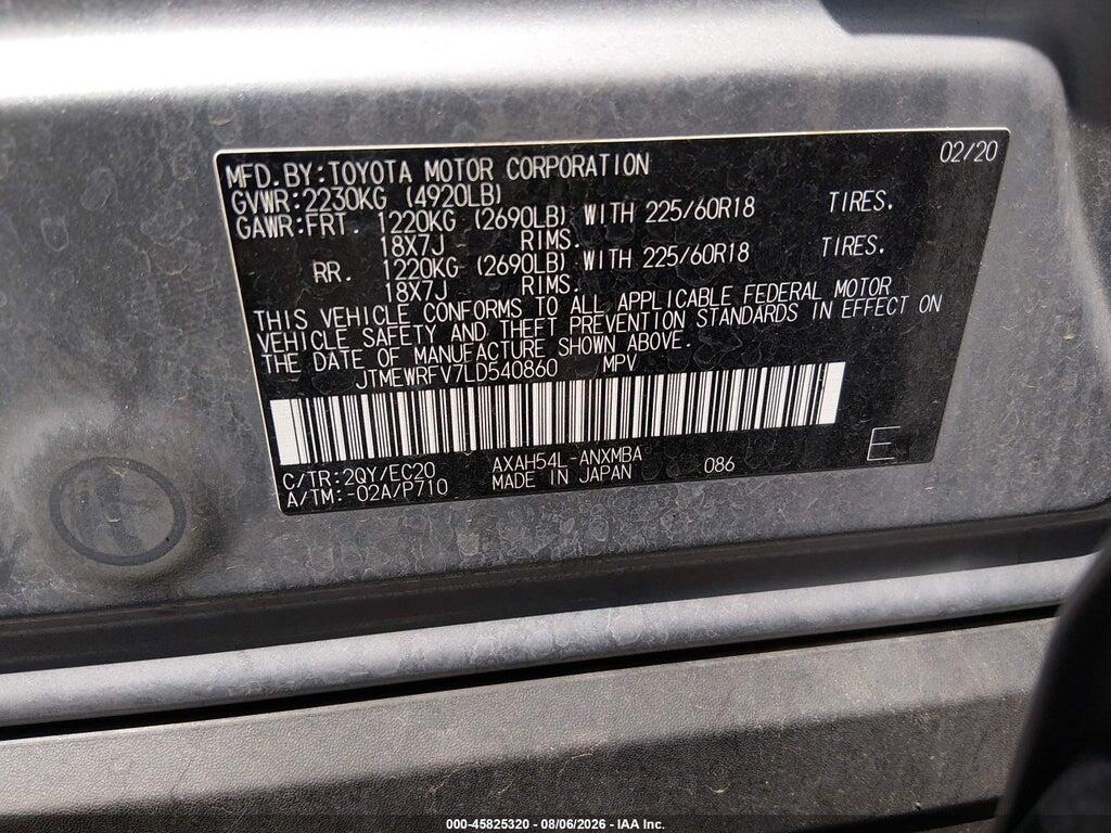 JTMEWRFV7LD540860 2020 TOYOTA RAV4 HYBRID photo no. 9
