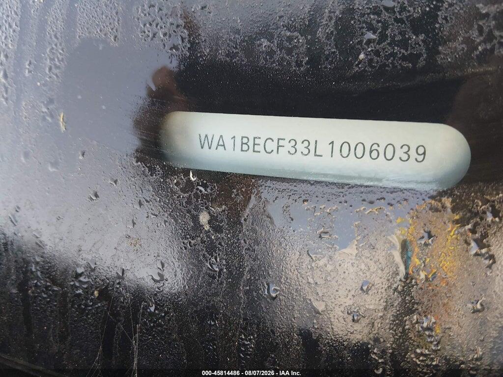 WA1BECF33L1006039 2020 AUDI Q3 photo no. 9