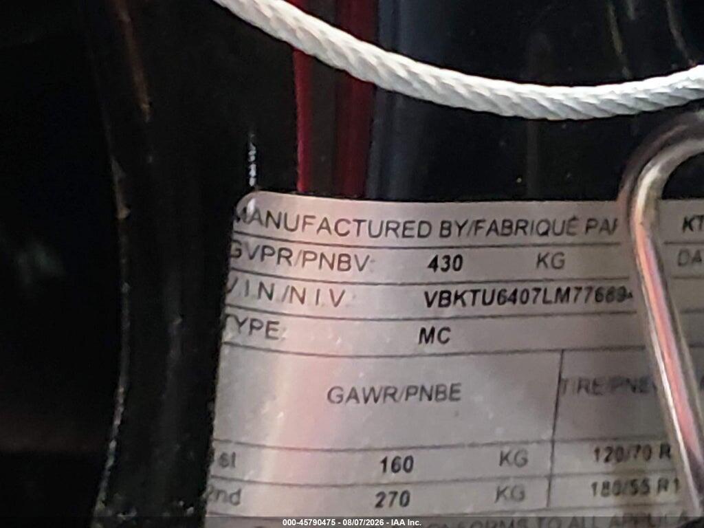 VBKTU6407LM776894 2020 KTM 790 photo no. 10