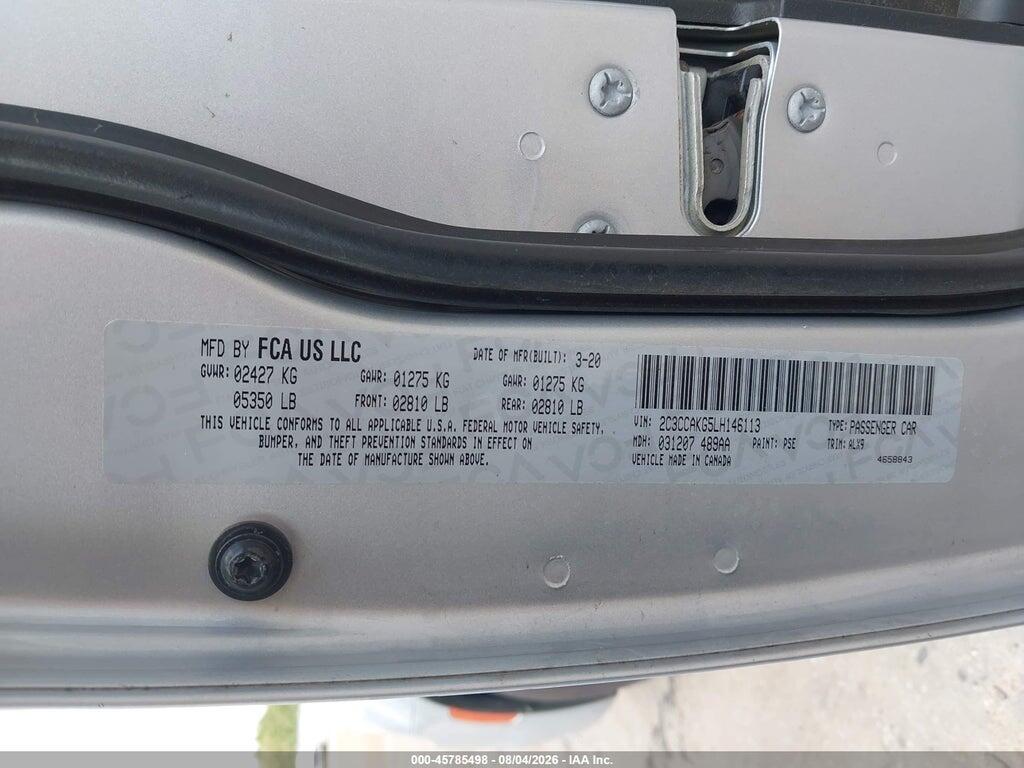 2C3CCAKG5LH146113 2020 CHRYSLER 300 photo no. 9