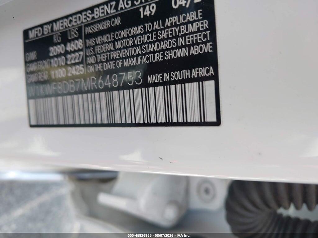 W1KWF8DB7MR648753 2021 MERCEDES-BENZ C 300 photo no. 9