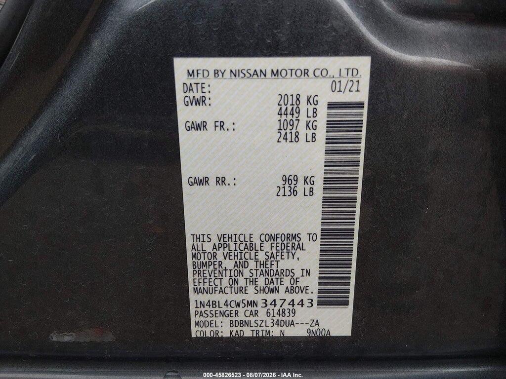 1N4BL4CW5MN347443 2021 NISSAN ALTIMA photo no. 9