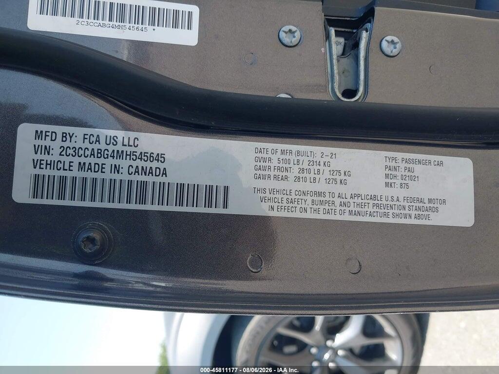 2C3CCABG4MH545645 2021 CHRYSLER 300 photo no. 9