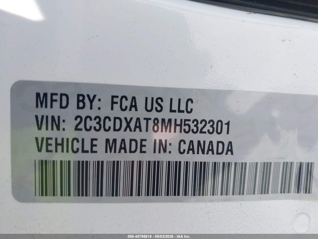 2C3CDXAT8MH532301 2021 DODGE CHARGER photo no. 9