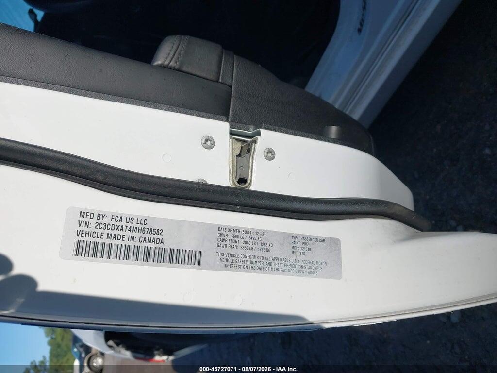 2C3CDXAT4MH678582 2021 DODGE CHARGER photo no. 9