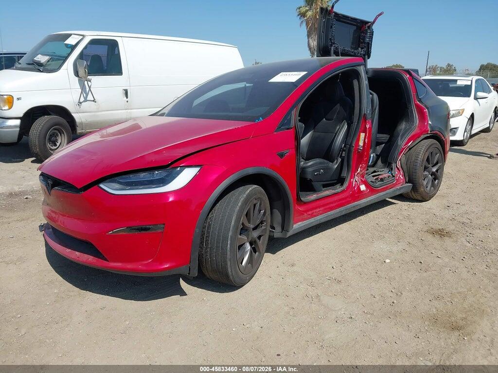 7SAXCBE69NF332786 2022 TESLA MODEL X photo no. 2