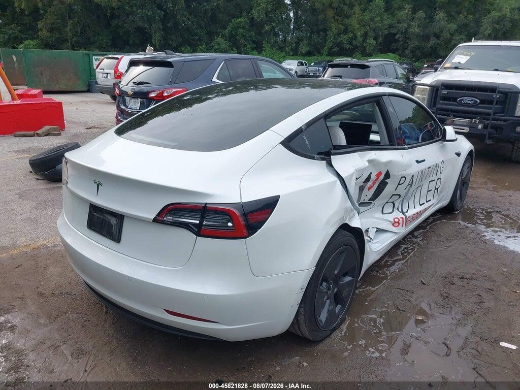 5YJ3E1EA3NF326762 2022 TESLA MODEL 3 photo no. 4