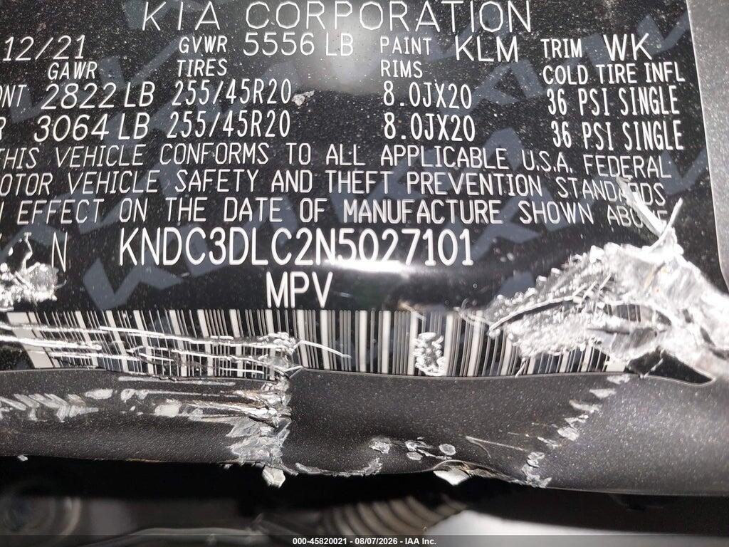 KNDC3DLC2N5027101 2022 KIA EV6 photo no. 9