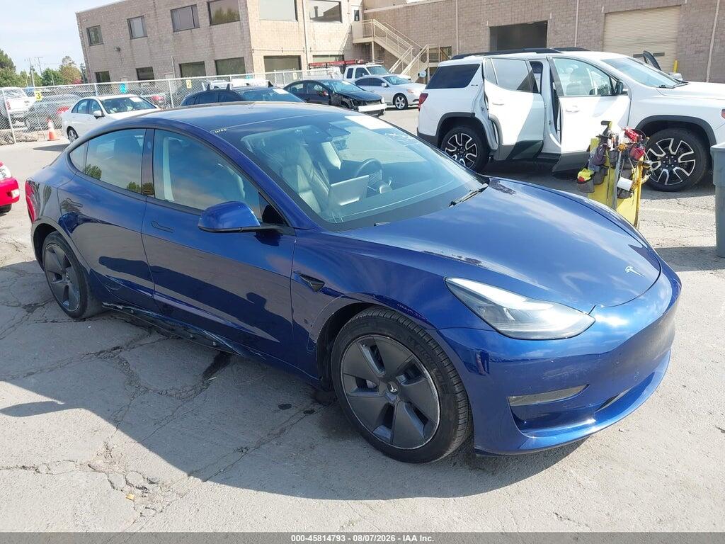 5YJ3E1EB8NF317533 2022 TESLA MODEL 3 photo no. 1