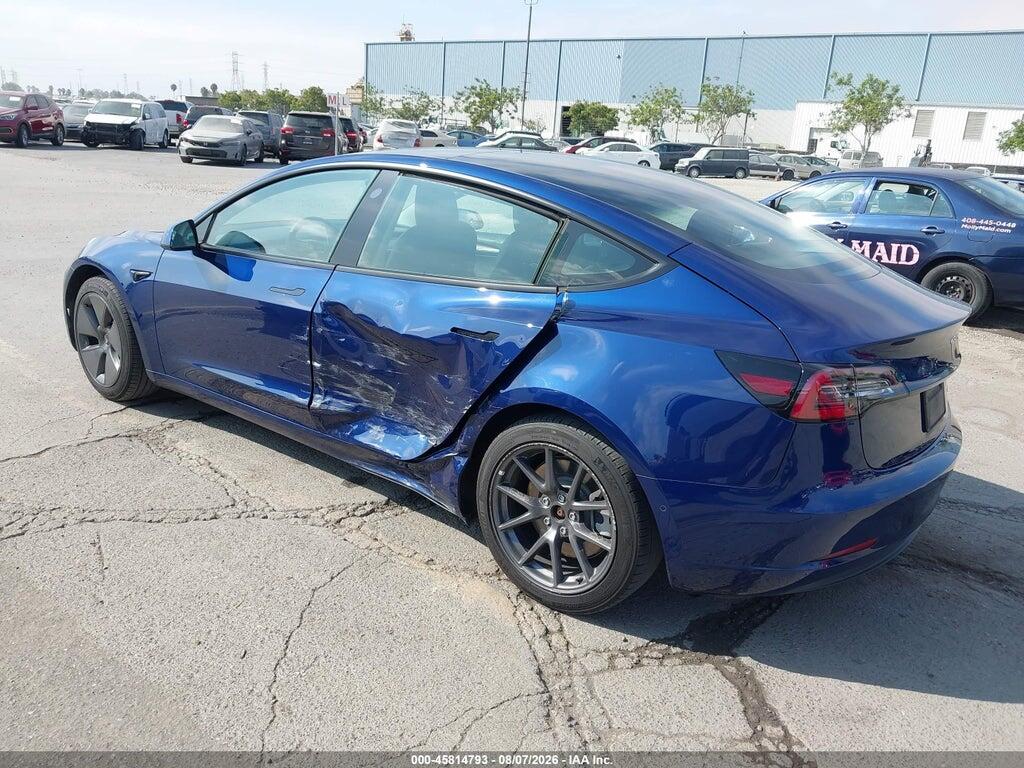 5YJ3E1EB8NF317533 2022 TESLA MODEL 3 photo no. 3