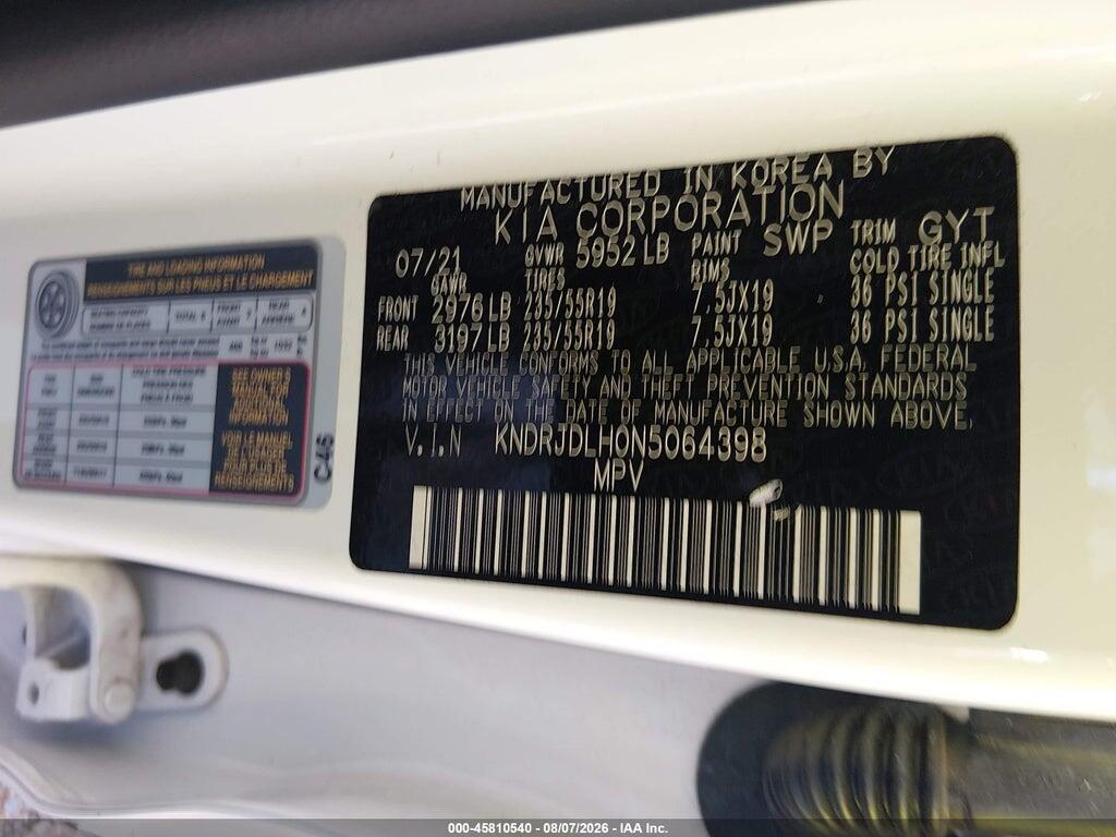 KNDRJDLH0N5064398 2022 KIA SORENTO PLUG-IN HYBRID photo no. 9