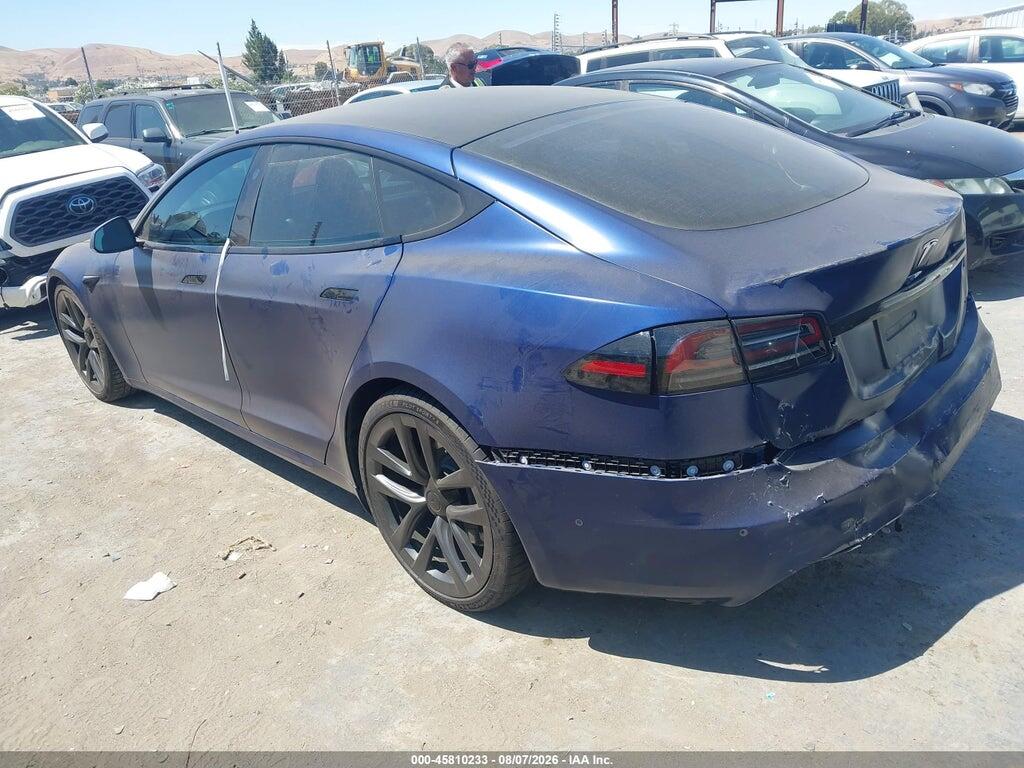 5YJSA1E65NF483325 2022 TESLA MODEL S photo no. 3