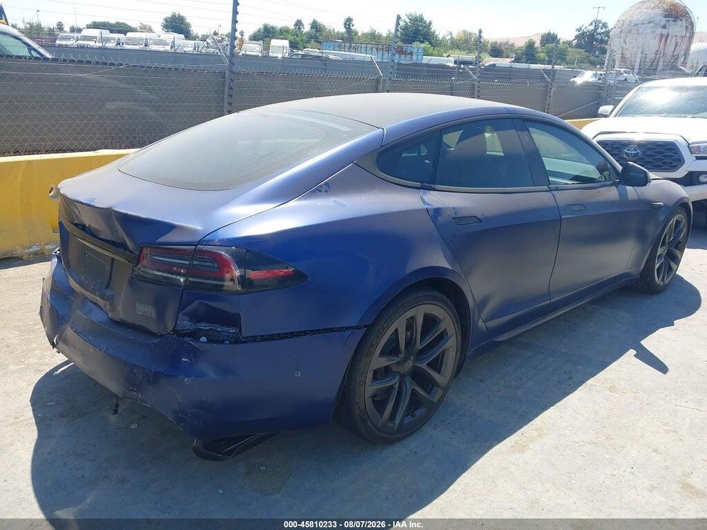 5YJSA1E65NF483325 2022 TESLA MODEL S photo no. 4