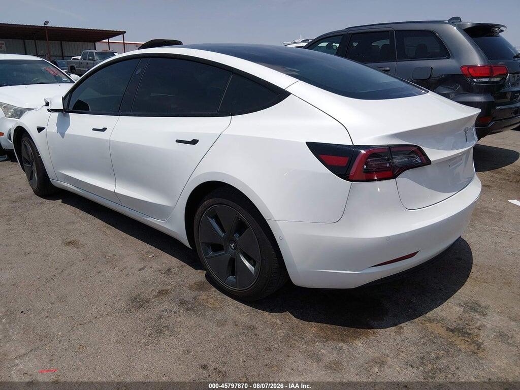5YJ3E1EA0NF111744 2022 TESLA MODEL 3 photo no. 3