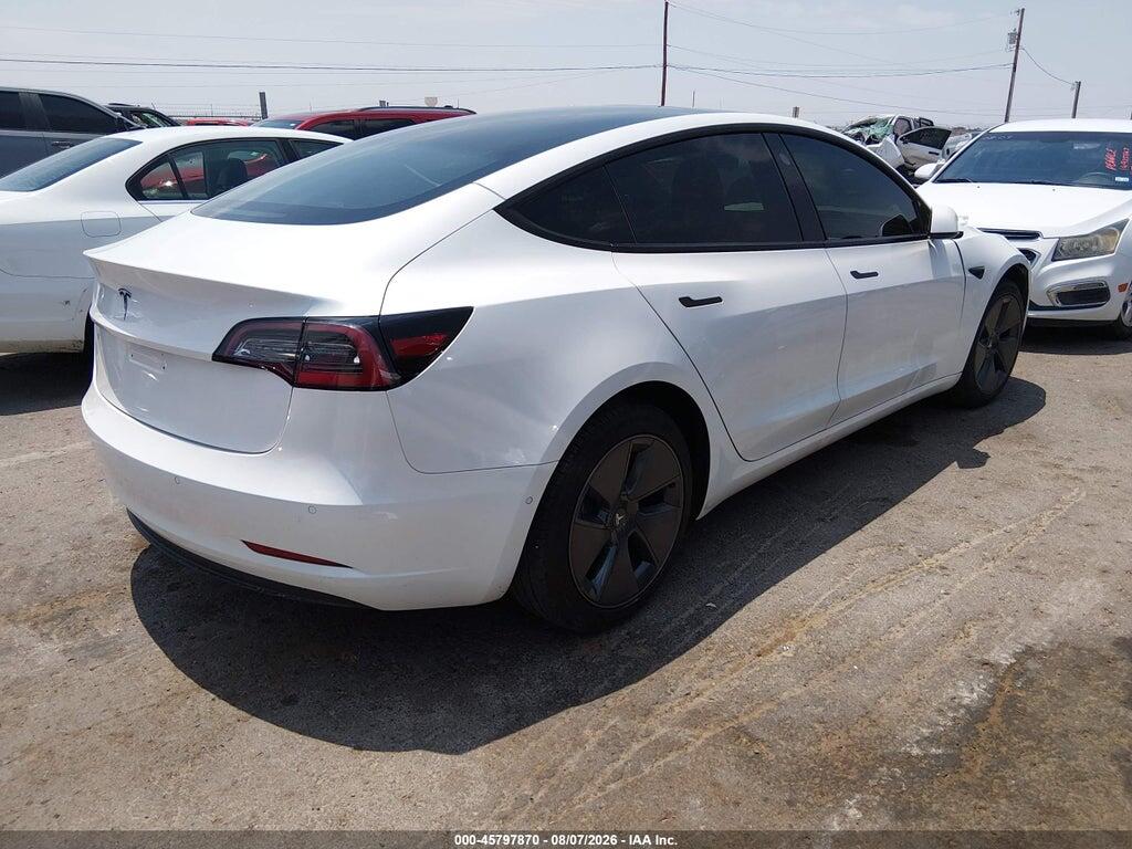 5YJ3E1EA0NF111744 2022 TESLA MODEL 3 photo no. 4