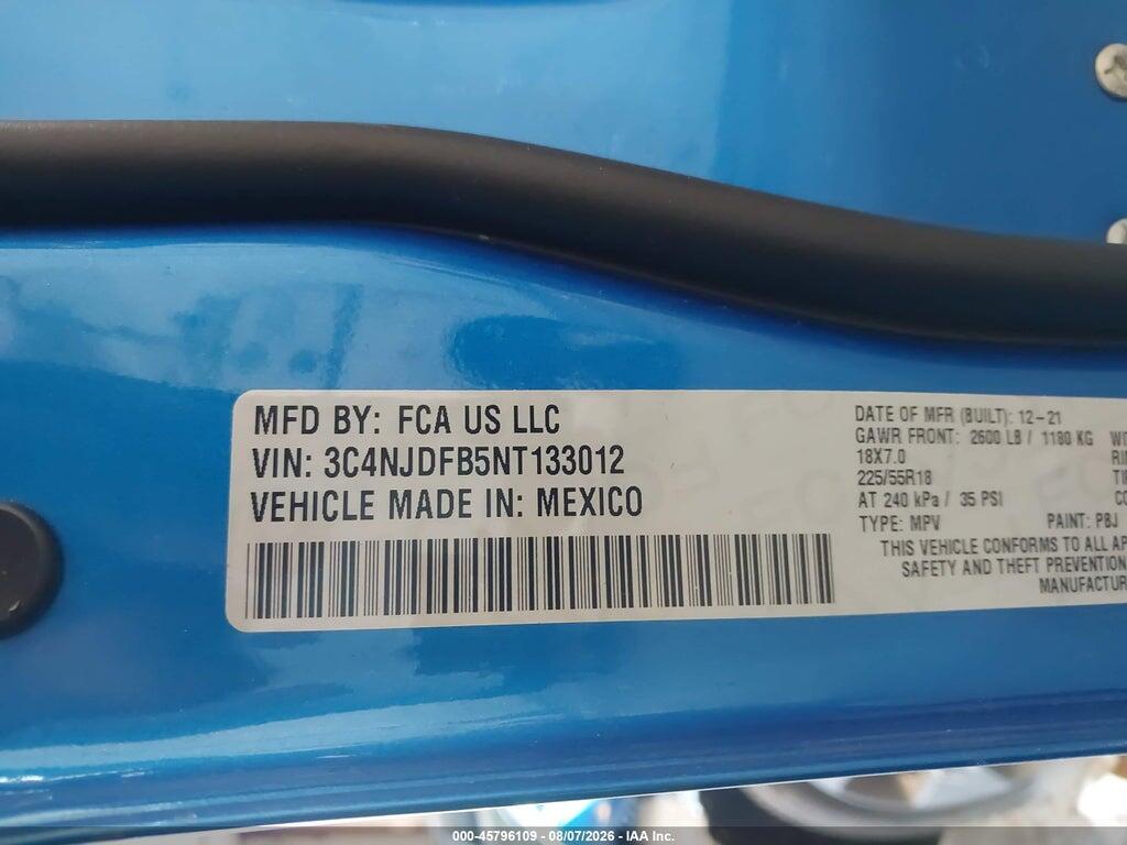 3C4NJDFB5NT133012 2022 JEEP COMPASS photo no. 9