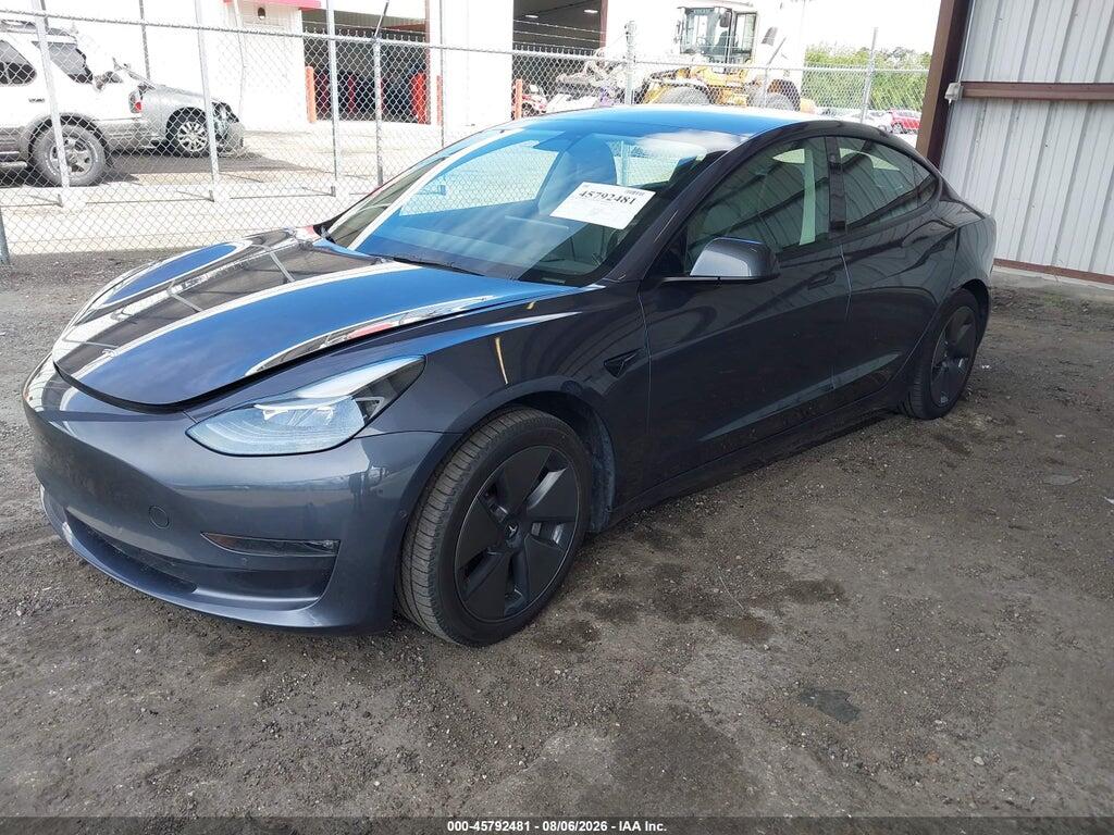 5YJ3E1EB5NF330448 2022 TESLA MODEL 3 photo no. 2
