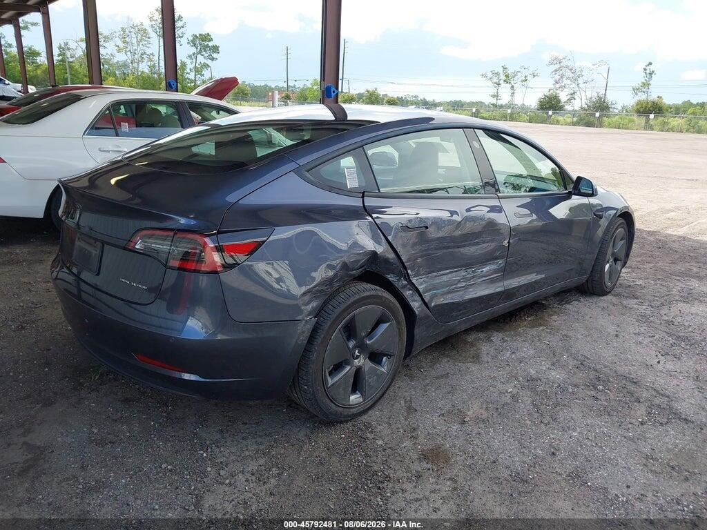 5YJ3E1EB5NF330448 2022 TESLA MODEL 3 photo no. 4