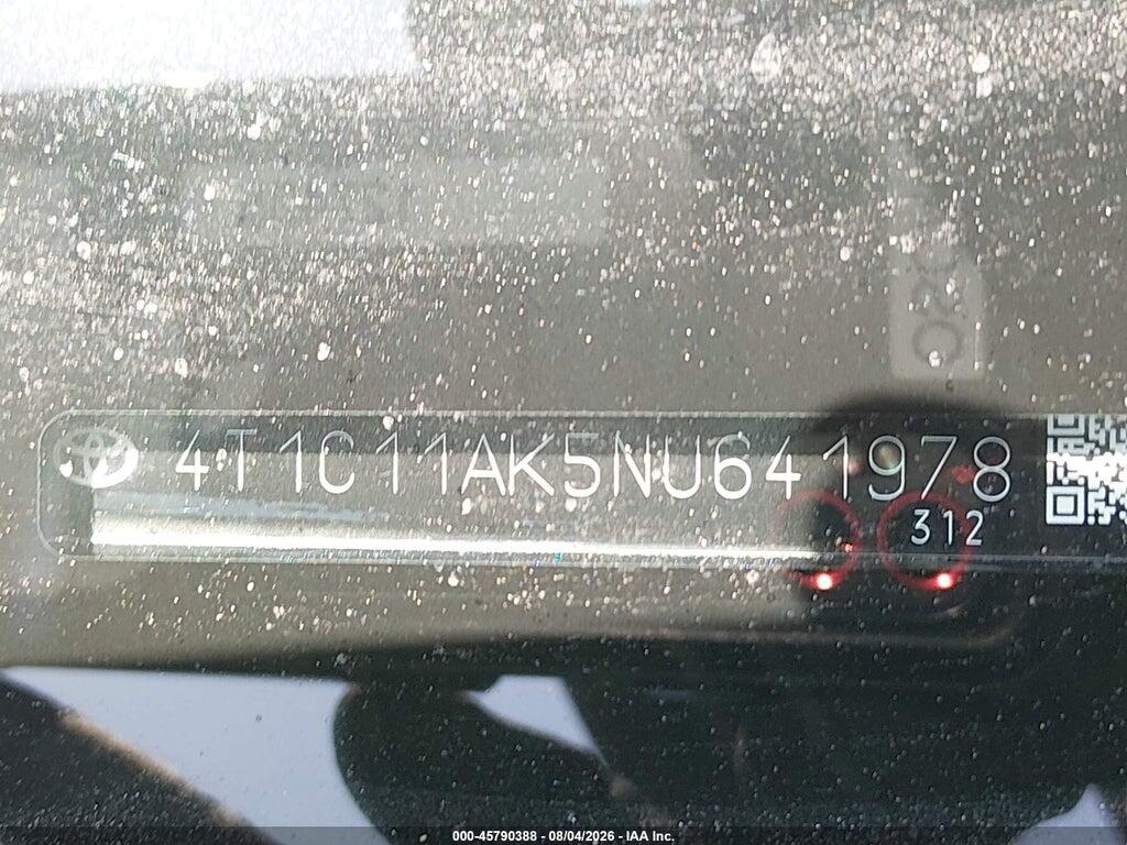4T1C11AK5NU641978 2022 TOYOTA CAMRY photo no. 9