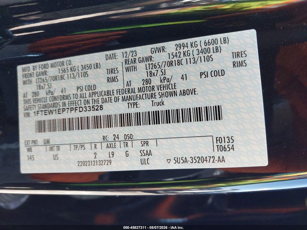 1FTEW1EP7PFD33528 2023 FORD F-150 photo no. 9