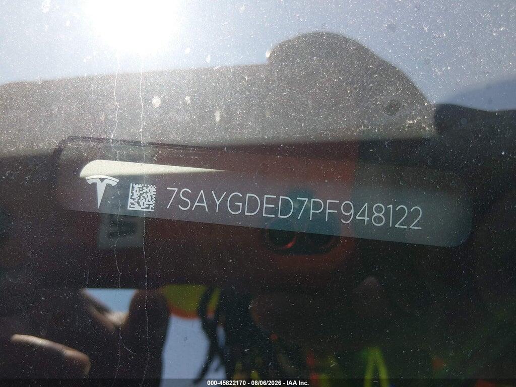 7SAYGDED7PF948122 2023 TESLA MODEL Y photo no. 9