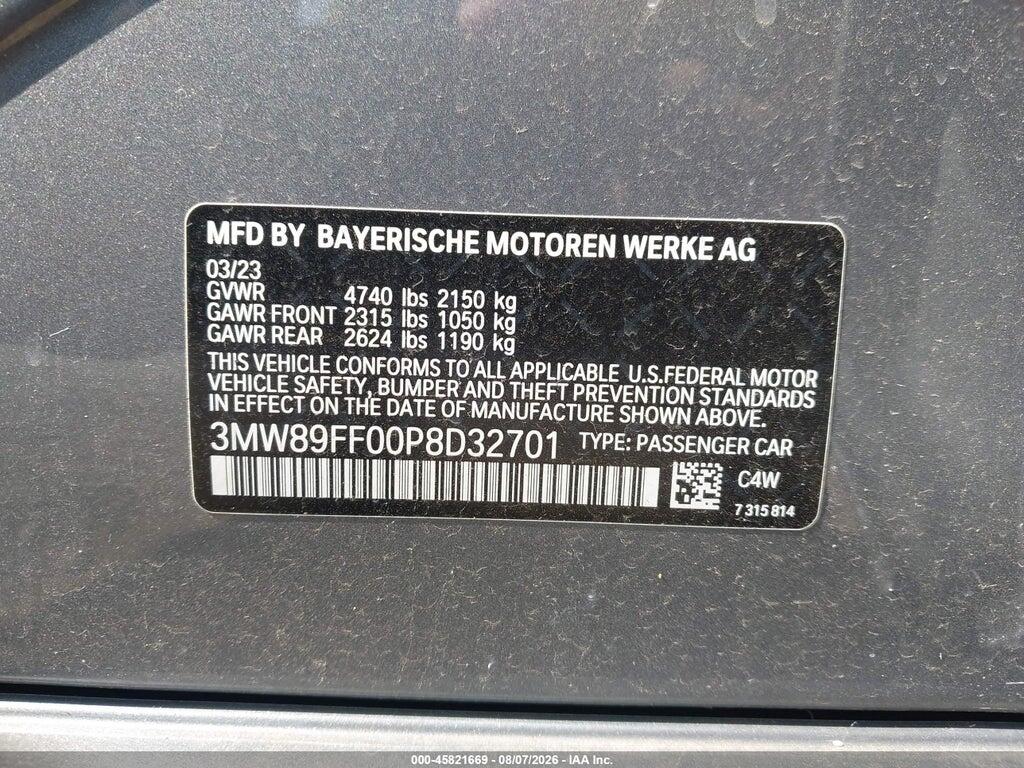 3MW89FF00P8D32701 2023 BMW 330I photo no. 9