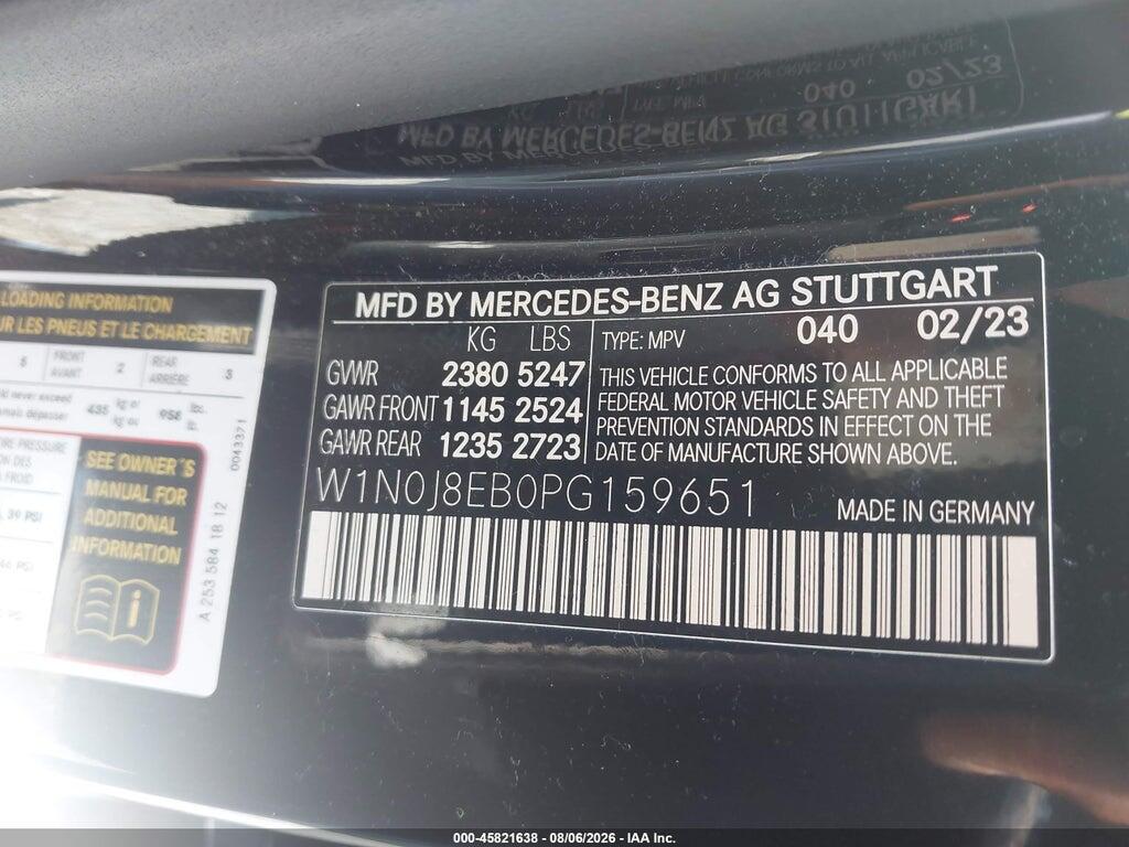 W1N0J8EB0PG159651 2023 MERCEDES-BENZ GLC 300 COUPE photo no. 9