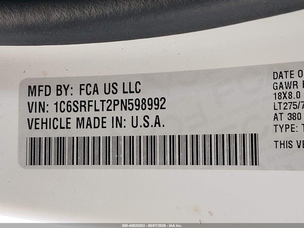 1C6SRFLT2PN598992 2023 RAM 1500 photo no. 9
