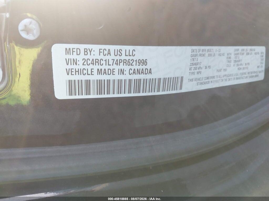 2C4RC1L74PR621996 2023 CHRYSLER PACIFICA HYBRID photo no. 9