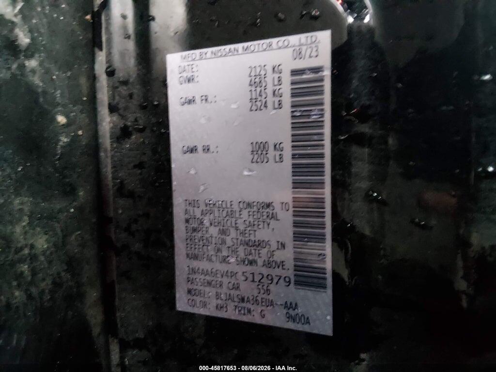 1N4AA6EV4PC512979 2023 NISSAN MAXIMA photo no. 9