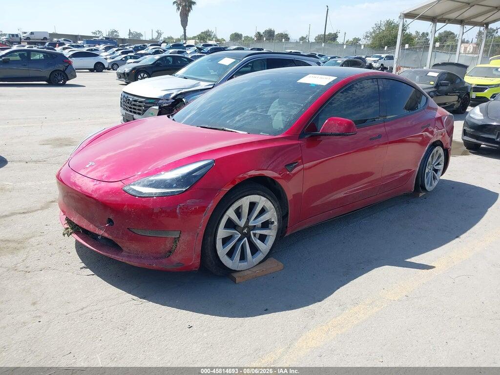 5YJ3E1EA3PF708440 2023 TESLA MODEL 3 photo no. 2