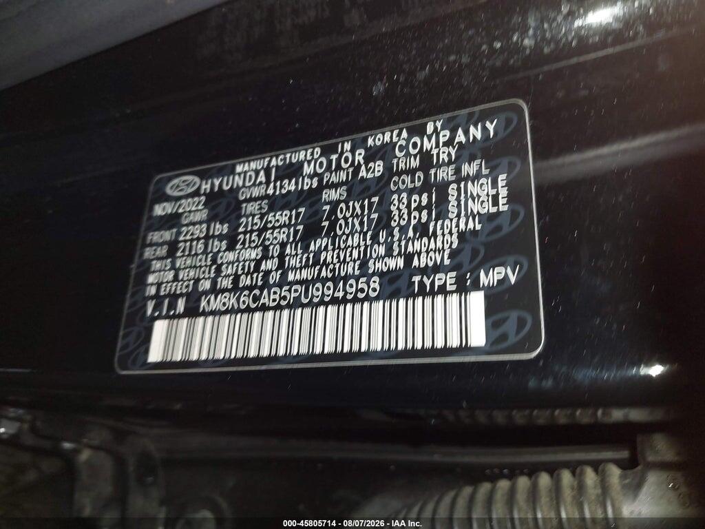 KM8K6CAB5PU994958 2023 HYUNDAI KONA photo no. 9